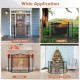 3-panel freestanding fireplace screen with scrollwork design, ideal for fire safety and home decor in various settings.